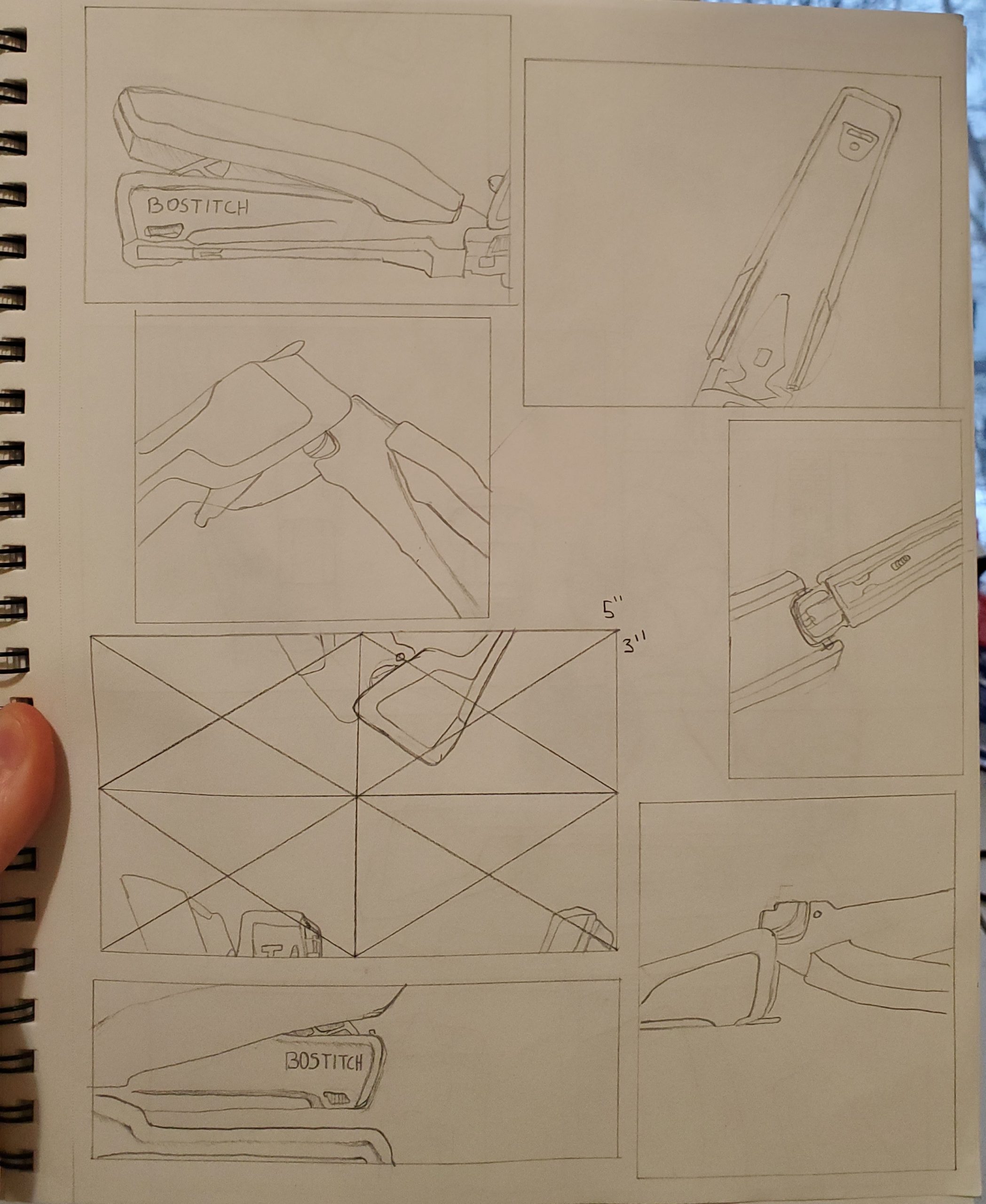 Thumbnail Sketches + Grid Transposition